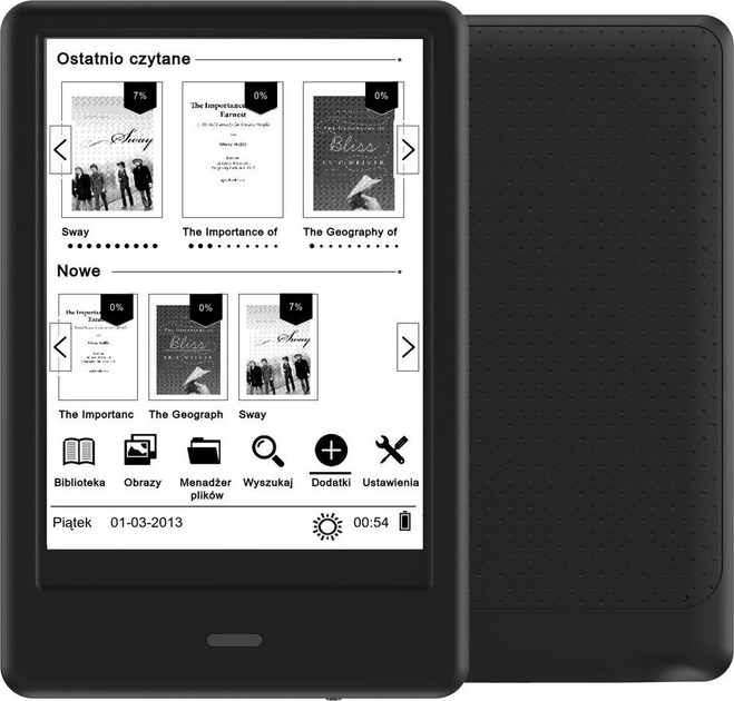 Czytnik e-booków Bemi Cognita X Black (BRCGXBB) - obraz 1