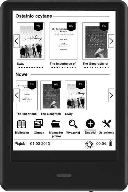 Czytnik e-booków Bemi Cognita X Black (BRCGXBB) - obraz 2