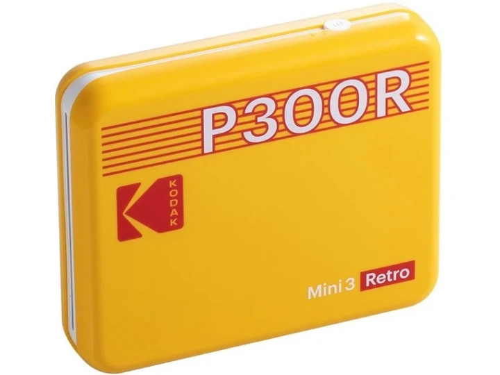 Портативний фотопринтер Kodak Mini 3 Retro Yellow (P300R) - изображение 2