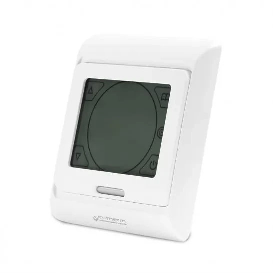 Програмований терморегулятор In-Therm E91 для електричної теплої підлоги з сенсорним екраном білий 86x90x43 мм - зображення 3