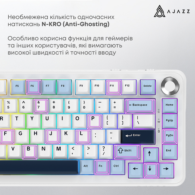 Клавиатура механическая беспроводная Ajazz AK820 MAX PLUS Daydream