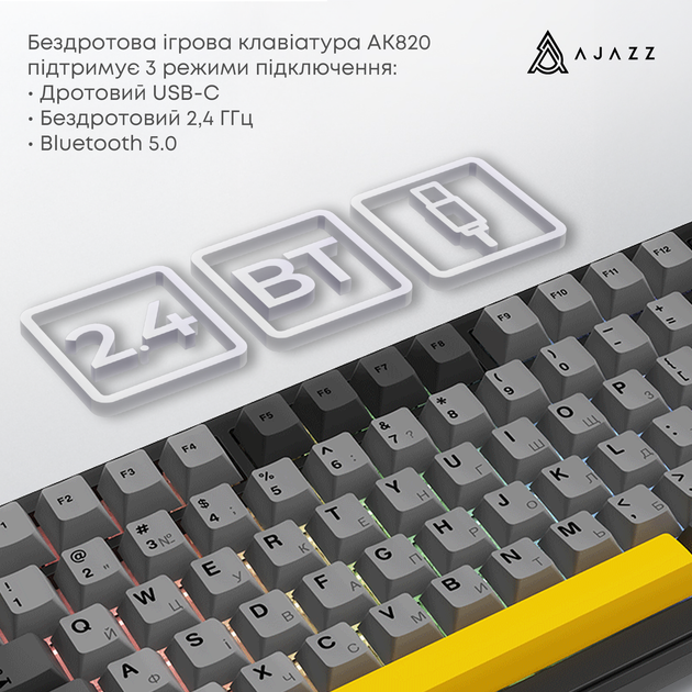 Клавиатура механическая беспроводная Ajazz AK820 MAX PLUS Daydream