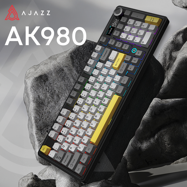 Клавиатура механическая беспроводная Ajazz AK980 Clear Sky Switch