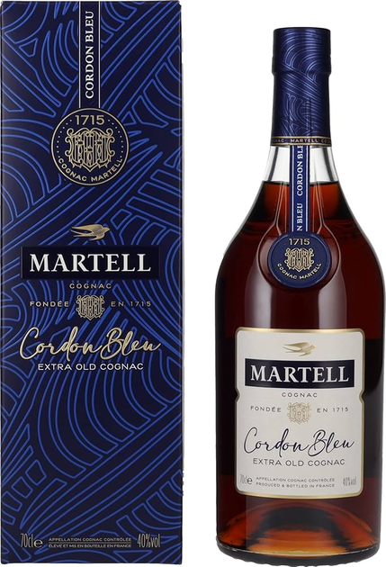 Коньяк Martell Cordon Blue 0.7 л 40% в подарочной упаковке