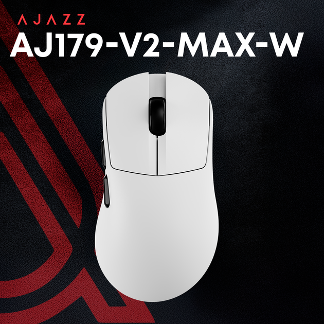 Мышь Ajazz AJ179 V2 MAX Wireless/Bluetooth/USB White (AJ179-V2-MAX-W) - Фото 5 Мышь Ajazz AJ179 V2 MAX Wireless/Bluetooth/USB White (AJ179-V2-MAX-W) - изображение 5
