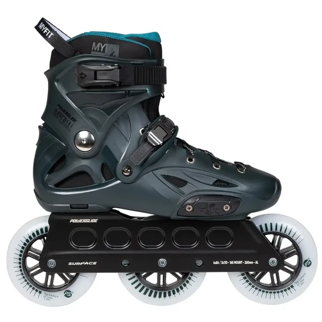 Роликовые коньки Powerslide Imperial Darkteal 110 для фрискейт черный 43-44 (PS-908425) - зображення 2