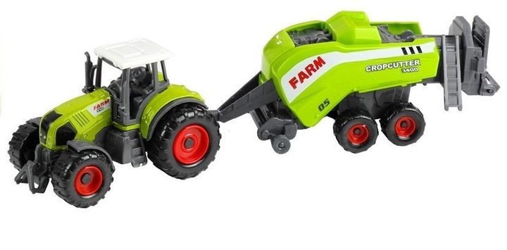 Набір іграшок LEAN Toys Трактори з причепами 6 в 1 3058 (5905323219274) - зображення 2