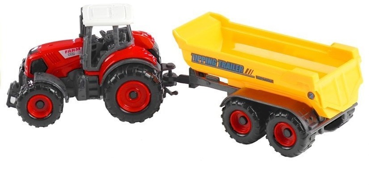 Набір іграшок LEAN Toys Трактори з причепами 6 в 1 3058 (5905323219274) - зображення 3