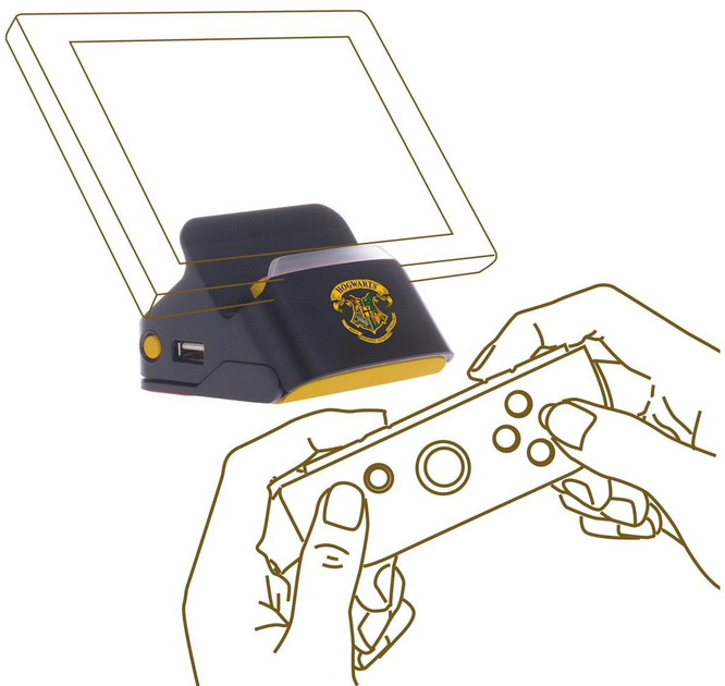 Stacja dokująca Freaks and Geeks Harry Potter-Nintendo Switch-2 in 1 Dock and Stand Black (3760178626385) - obraz 2