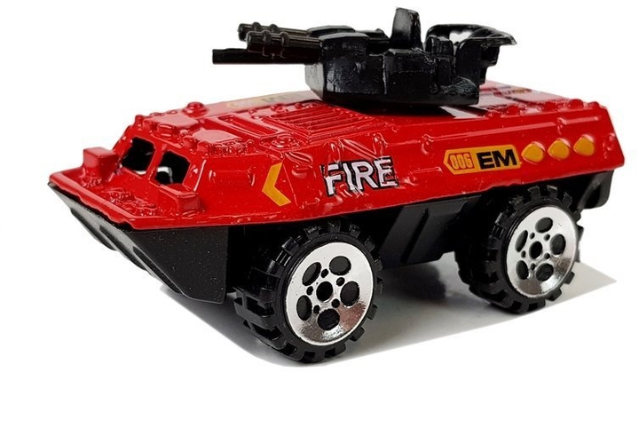 Набір ресорних іграшок LEAN Toys Пожежні автомобілі 1:64 6 шт 7596 (5905323219038) - зображення 7