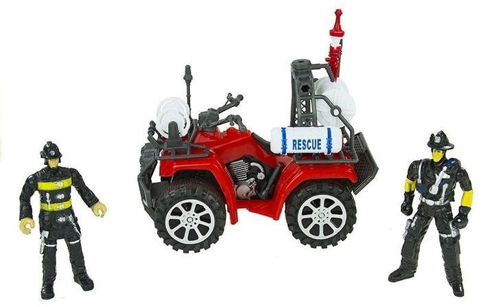 Набір іграшок LEAN Toys Пожежна служба з машиною та фігурками + Аксесуари 1578 (5905884458686) - зображення 8