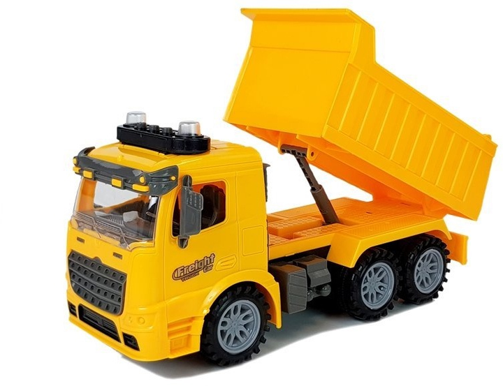 Набір іграшок LEAN Toys Самоскид 1:14 + Дорожні знаки + Фоторадар + Аксесуари 7583 (5905884455685) - зображення 4