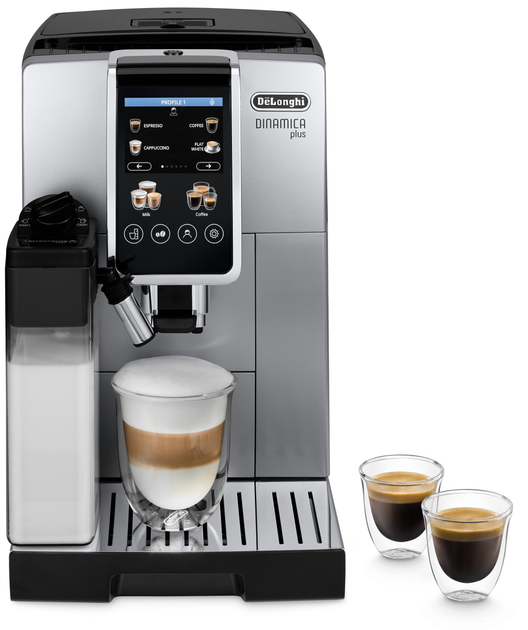 Кавомашина DELONGHI Dinamica Plus ECAM380.85.SB + в подарунок кава в зернах Mi Familia De Lux Blend Gusto Forte 1 кг - зображення 12