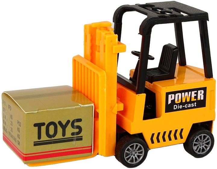 Zabawka LEAN Toys Wózek widłowy z napędem frykcyjnym Pomarańczowy 13312 (5905323215146) - obraz 4
