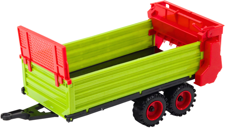 Іграшка LEAN Toys Трактор з причепом і фрикційним приводом Зелений 24993 (5905991060437) - зображення 5