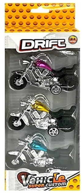 Zestaw zabawek LEAN Toys Motocykle z napędem frykcyjnym 3 szt 5428 (5905991032090) - obraz 1