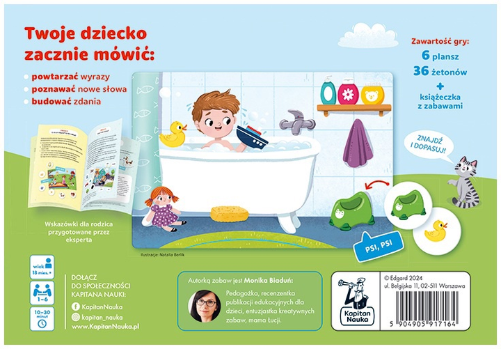 Gra planszowa Kapitan Nauka Edgard Moja pierwsza gra Już mówię (5904905917164) - obraz 5
