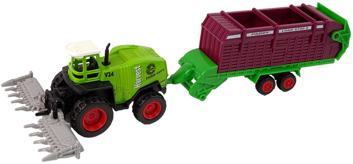 Zestaw traktorów LEAN Toys Pojazdy rolnicze metalowe 12 szt 13259 (5905323214613) - obraz 5