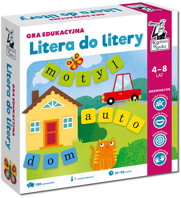 Gra planszowa Edgard Kapitan Nauka Litera do litery (5903699821954) - obraz 1