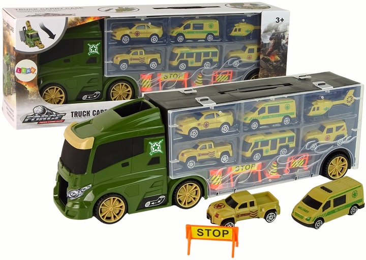 Autko LEAN Toys Laweta z resorakami i walizką na auta 15884 (5905679074015) - obraz 2