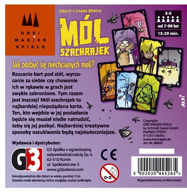Gra planszowa G3 Emely + Lukas Brand Mól Szachrajek (5902020445265) - obraz 6