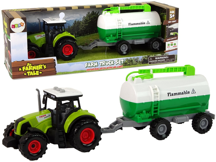 Іграшка LEAN Toys Ферма Трактор з цистерною 15220 (5905515356053) - зображення 2