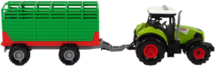 Zabawka LEAN Toys Farma Traktor z przyczepką 15222 (5905515356077) - obraz 7