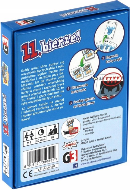 Gra planszowa G3 Bycze gry: 11 Bierze (5906395350582) - obraz 2