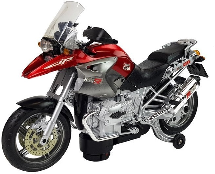 Іграшка LEAN Toys Мотоцикл на батарейках зі світлом і музикою Червоний 6734 (5904665996768) - зображення 3
