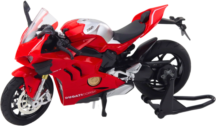 Zabawka LEAN Toys Motocykl sportowy metalowy ze światłami i dźwiękami 1:12 Czerwony 22612 (5905991049616) - obraz 3