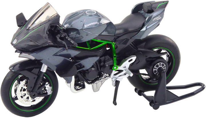 Zabawka LEAN Toys Motocykl sportowy metalowy ze światłami i dźwiękami 1:12 Szary 22603 (5905991049524) - obraz 3