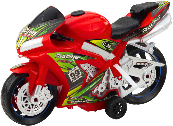 Іграшка LEAN Toys Гоночний автомобіль з приводом, світлом і звуками Червоний 24211 (5905991053576) - зображення 4