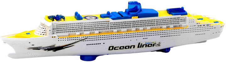 Zabawka LEAN Toys Statek pasażerski wycieczkowy jeżdżący ze światłami i dźwiękami 17861 (5905991007111) - obraz 3