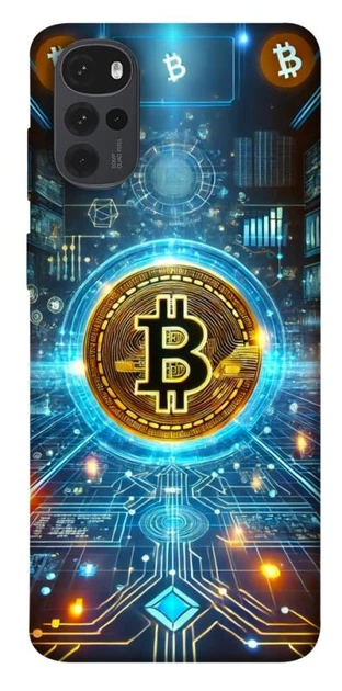 TPU чохол Demsky Neo bitcoin для Motorola Moto G22 - Фото 1 TPU чохол Demsky Neo bitcoin для Motorola Moto G22 - зображення 1