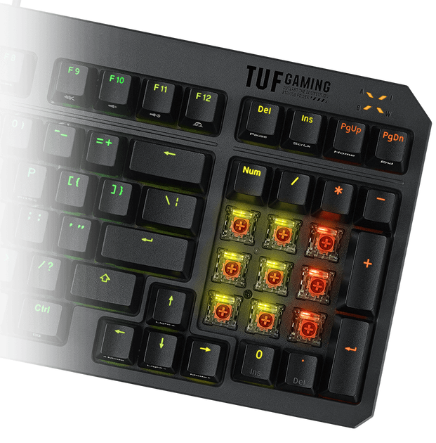 Klawiatura przewodowa ASUS TUF Gaming K3 Gen II USB RGB Black (4711387335963) - obraz 7