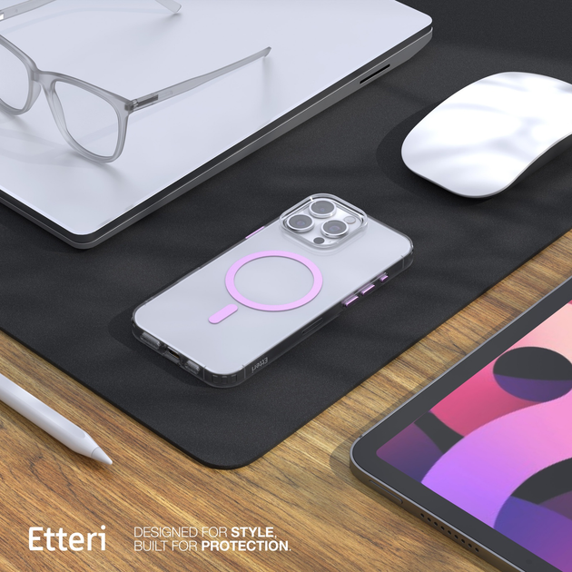 Etui plecki Etteri Color Mag do Apple iPhone 16 Pro Pink (5906961964557) - obraz 5