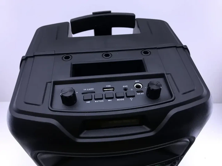Колонка музична портативна Bluetooth ZQS 8211 (6) 8217 USB з мікрофоном цифровий дисплей пульт ДУ чорний - зображення 6