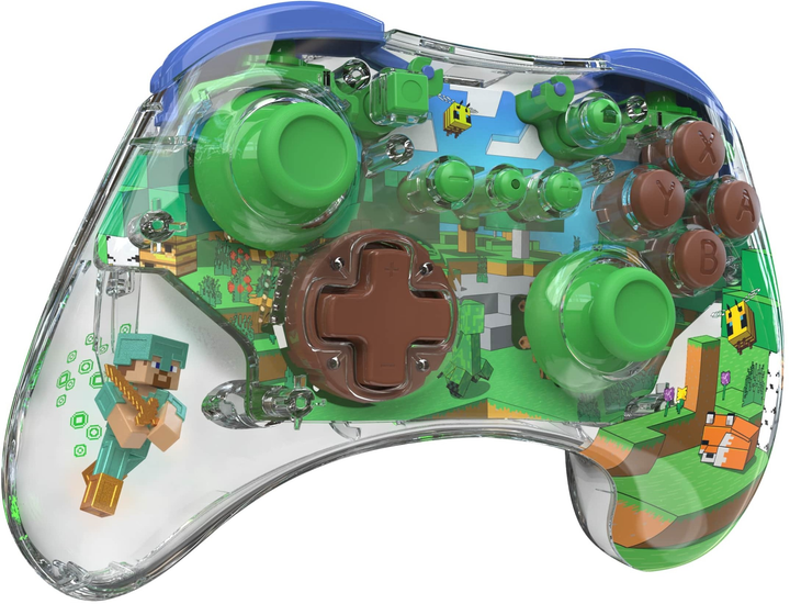 Kontroler PDP REALMz Wireless Controller - Minecraft Forest Biome (0708056073657) - obraz 2