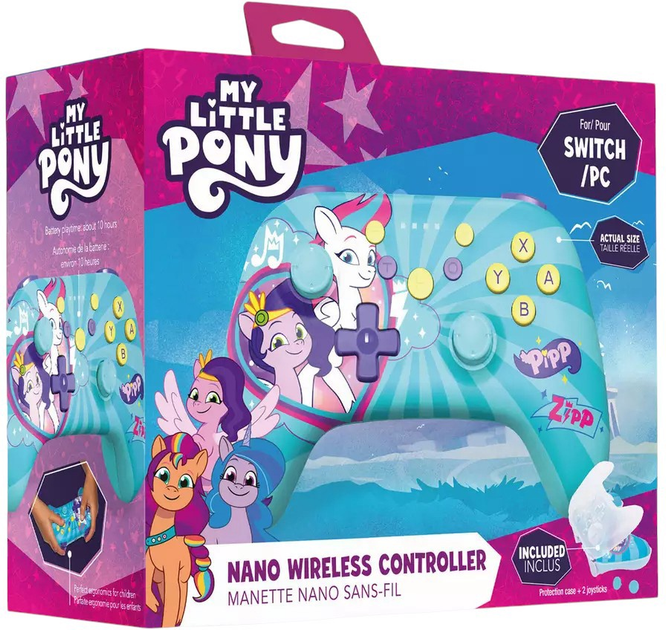 Kontroler Freaks and Geeks Switch/PC Nano Wireless Controller - My Little Pony Pipp & Zipp (3701625902980) - obraz 7