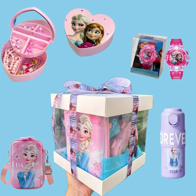 Эльза подарочный бокс Frozen для маленьких принцесс 4в1 – игрушки