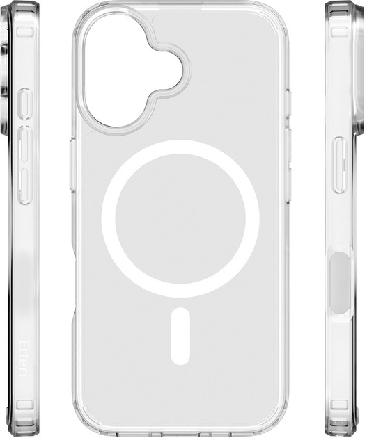 Etui plecki Etteri Hybrid Mag do Apple iPhone 16 Transparent (5907457798625) - obraz 2