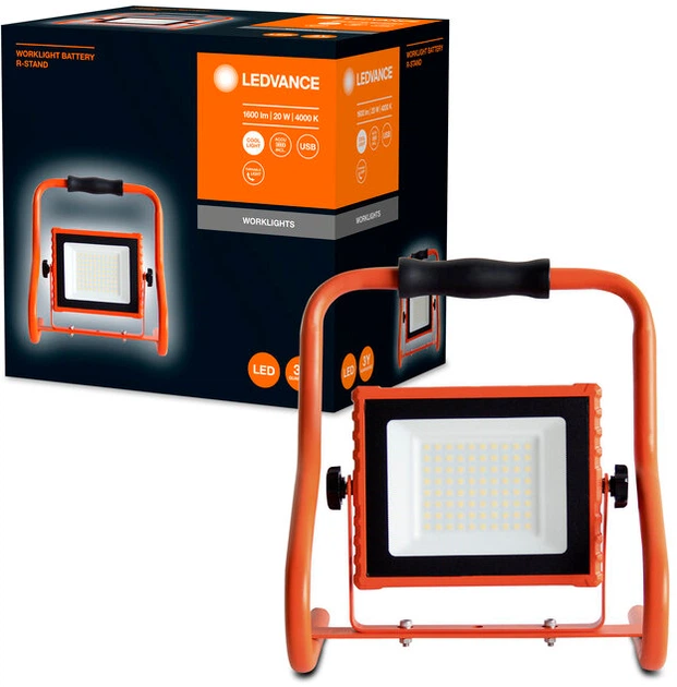 Прожектор світлодіодний LED WORKLIGHT BATTERY 20W 840 R-ST OSRAM 4099854430312 - изображение 2