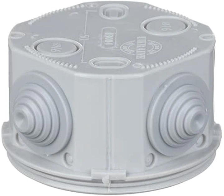 Розподільна коробка Plank Unika ІВ004 80х40 мм IP30 Сіра PLK6404650 - изображение 3
