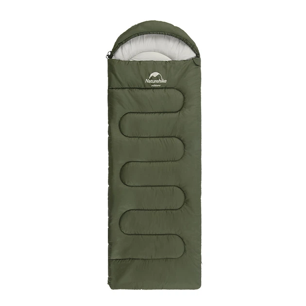 Спальний мішок Naturehike Y150L NH21MSD08, лівий, темно-зелений - Фото 4 Спальний мішок Naturehike Y150L NH21MSD08, лівий, темно-зелений - зображення 4