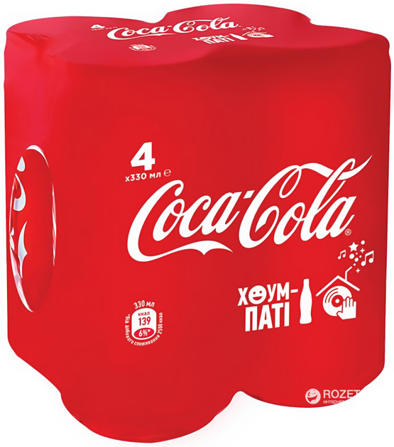 Напиток безалкогольный сильногазированный Coca-Cola в жестяной банке 0. ...