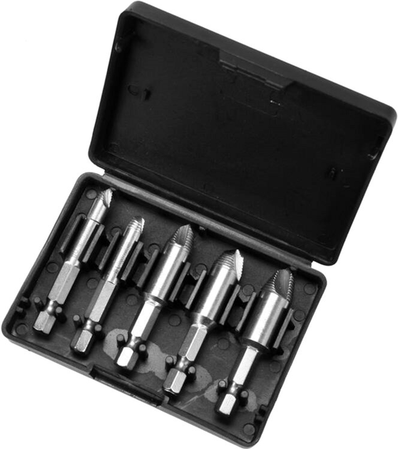 Zestaw ekstraktorów YATO HEX 1/4", HSS 4241 do usuwania złamanych śrub 5 szt. (YT-06035) - obraz 2