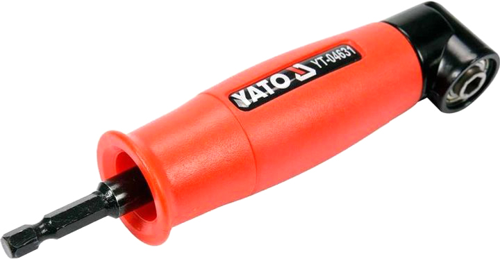 Тримач-адаптер кутовий YATO HEX - 1/4" L= 155 мм F=13 Нм під кутом 90° (YT-04631) - зображення 1