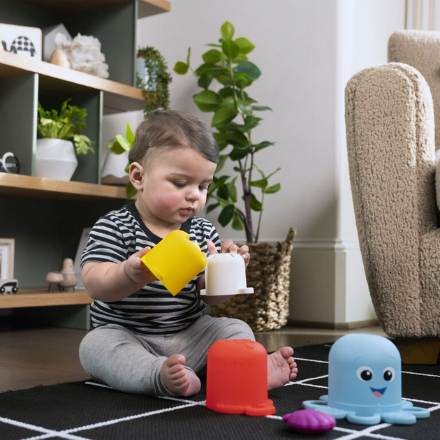 Іграшки для купання Чашки для складання набір Baby Einstein Opuss Stack & Stream 3m+ (74451131453) - зображення 5