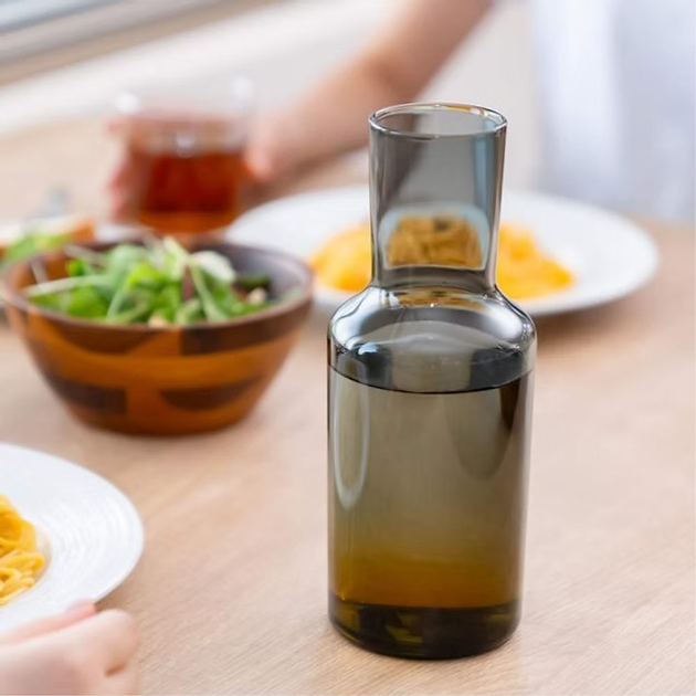 Karafka Hario Colors Night Carafe szara 600 ml + szklanka 280 ml (4977642800335) - obraz 5
