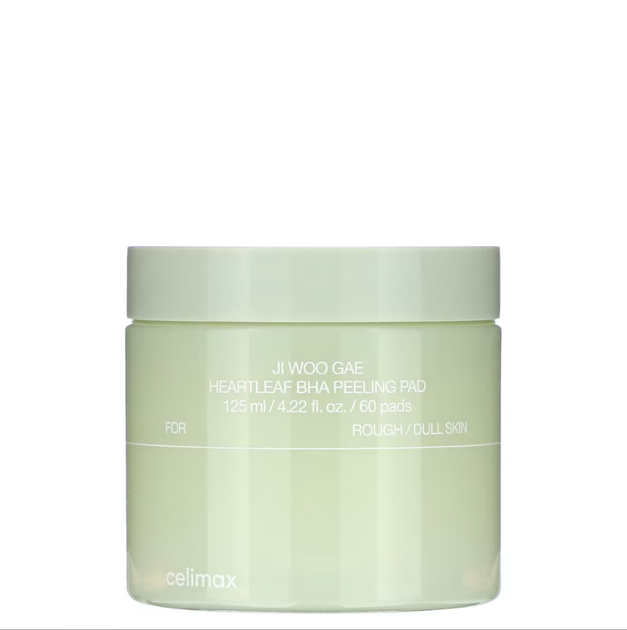 Педы для очищения кожи Celimax Ji Woo Gae Heartleaf BHA Peeling Pad, 60 шт - Фото 1 Педы для очищения кожи Celimax Ji Woo Gae Heartleaf BHA Peeling Pad, 60 шт - изображение 1